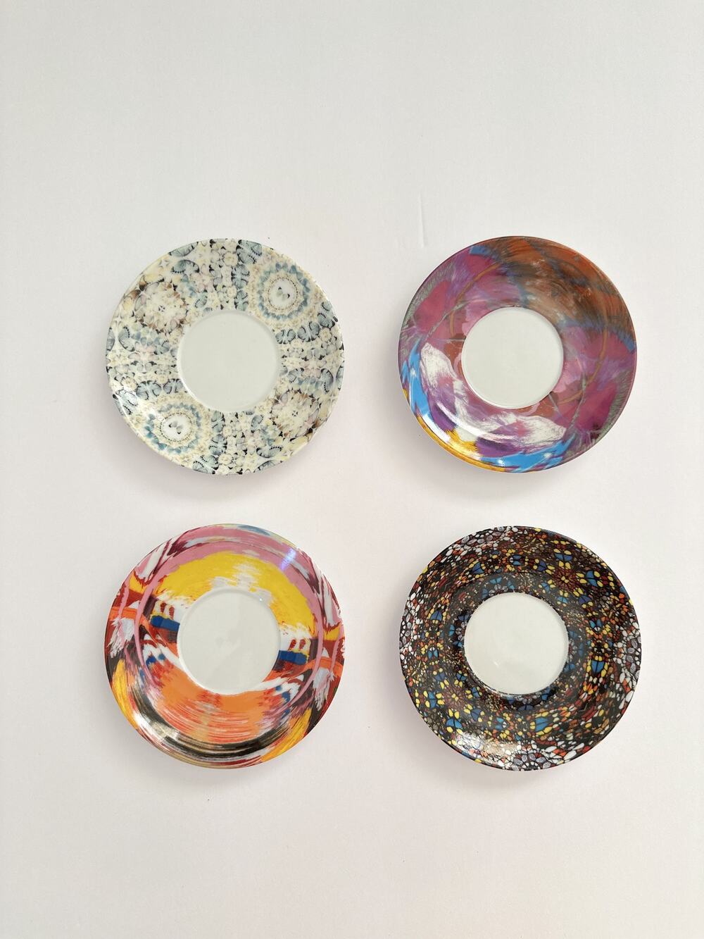 Damien Hirst (2012) Anamorphic Porcelain Saucers Multiple - Set of 4